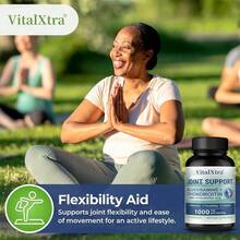 Joint Health Support Dietary Supplement - Contains Glucosamine, Chondroitin Sulfate, Methanesulfonamide, Hyaluronic Acid, Bamboo Extract - Supports Joints And Mobility - 120 Capsules - 1 Bottle(1瓶) - 查看 3