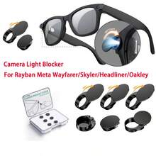 4/6pcs Camera Lens Cover Stickers Suitable For R-Ayban M-Eta O-Akley/Wayfarer/Skyler/Headliner Glasses Camera Lens Shade - View 1