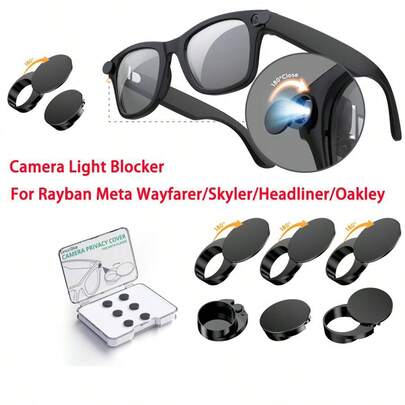 4/6pcs Camera Lens Cover Stickers Suitable For R-Ayban M-Eta O-Akley/Wayfarer/Skyler/Headliner Camera Lens Shade