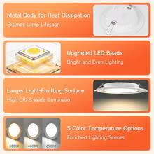 CANMEIJIA 1pc Modern Recessed Ceiling Light, Embedded Ceiling Light Spotlight, 6500K Cool White, Suitable For Bedroom, Kitchen, Living Room - Recessed Downlights - View 6