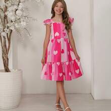Short Dress For Girls/Teenagers - Hot Pink - View 4