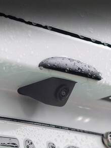 1pc Silicone Rearview Camera Rain Cover - Thickened & Widened, Triangular Design, Frosted Surface, All-Weather Waterproof Accessory, Enhances Visibility In Rain, Universal Fit, No Installation Required - Rain Cover - View 6