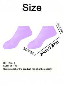 2/1 Pair Silicone Moisturizing Foot Socks, Effective Foot Care, Prevent Cracked Heels, Remove Dead Skin, Elastic Foot Socks, All-Day Moisture Locking, Prevent Dryness, Odorless, Easy To Wear And Remove, Soft And Comfortable Material. - Multicolor - View 8