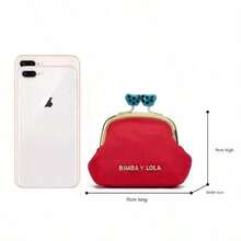 Lola Women's Wallet, Bimba Purse, Organizer Bag, Shell Bag, Clutch, Evening Bag, Cosmetic Bag, Billfold - 桃紅 - 查看 2