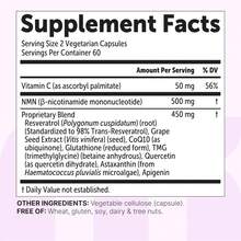 NMN Capsules 1000mg Complex – Nicotinamide Mononucleotide Supplement With Resveratrol, CoQ10, Quercetin & Antioxidant Nutrients | 120 Veggie Capsules - 1 Bottle - 查看 6