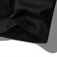 Men's Outdoor Cargo Shorts, Multi-Pocket Functional Sports Pants - Black - View 6