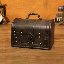 1 hộp gỗ cổ điển có tay cầm, hộp đựng trang sức bằng gỗ cổ tinh xảo, hộp đựng vật phẩm quý giá, hộp sưu tập nghệ thuật có khóa mật mã, hộp gỗ thủ công. - Nhiều màu - Xem 13