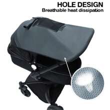 Baby Stroller Sun Shade, High View Baby Stroller Sun Protection Cover - Dark Grey - View 5