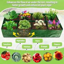 或许可以用网格种植袋、PE防水网状种植袋、带排水孔的可重复使用蔬菜种植袋（适用于西红柿和土豆）。 - 墨綠色 - 查看 6