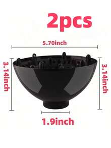 1/2/3/5件装旅行装美发扩散器 - 沙龙级吹风机配件，无热损伤蓬松造型工具 | 卷发扩散器，打造自然波浪，轻巧便携，适合居家和旅行。非常适合圣诞装饰、节日礼物、约会、户外活动和旅行。易于携带和存放，包装精美 - 是新年、派对和盛会的完美之选。 - 彩色 - 查看 15