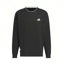 adidas休閒百搭圓領休閒寬鬆長袖衛衣 男款 - 黑色 - 查看 5