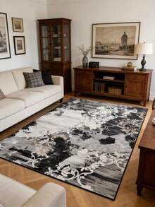 Homore Entrance Rug Indoor Door Mats For Entryway Modern Abstract Washable Rug Non Slip Throw Rugs For Bedroom, Kitchen, Front Door Entryway - Black - View 5
