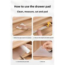 Eva Drawer Liners, Waterproof And Oil-Proof Cabinet/Kitchen Mats, Wardrobe Moisture-Proof And Mildew-Proof Pads - Transparent Diamond Pattern - View 11