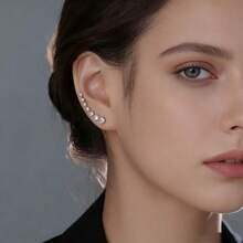 1 Pair European And American Classic Versatile Fashion One-Word Flower Seven-Star Earrings - Multicolor - View 7