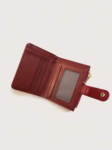 Luxury Style Quilted Faux Leather Card Holder, Elegant Mini Wallet With Gold Zipper For Ladies - Multicolor - View 10