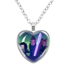 Magical Girl Group Time Gem Heart Necklace - Multicolor - View 1