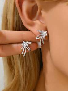 1 Đôi bông tai nơ, bông tai hình bướm sang trọng thời trang dành cho nữ - Loại bướm - Xem 11