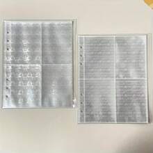 10 túi đựng tài liệu rời khổ A5, 7.62cm, 4 ngăn, dạng túi đựng bưu thiếp nhỏ gọn, họa tiết laser/trái tim/hoa/sao. - A5 - Xem 10