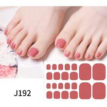 Bộ 110 miếng dán móng chân tự dính Dopamine, miếng dán móng mùa hè, miếng dán móng màu Macaron phủ kín, miếng dán móng đơn giản màu trơn, miếng dán móng màu đỏ và hồng, miếng dán móng màu trơn, miếng dán móng phủ kín, miếng dán móng đơn giản màu trơn, tự dính dành cho nữ, không cần nung, giữ được 30 ngày. - Nhiều màu - Xem 10