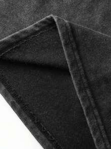 Men Washed Cotton Streetwear Brand Originals Vons Dutchs Snake And Clover Print Casual Tee For Daily Wear Outdoors | Front And Back Print | Vintage Heavyweight T Shirt | Perfect Gift | Loose Comfortable Breathable | Machine Washable Fabric | Hip Hop Cool Style | Drippy Clothes | Y2K - 黑色 - 查看 3