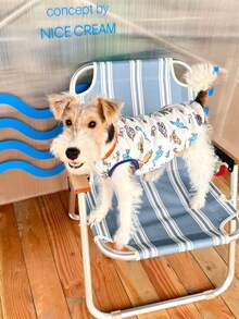 Dog Shirt, Soft Cute Dino Print Dogs T Shirts, Lightweight Doggie Tank Top Cat Clothes, Sleeveless Dog Shirt For Small Dogs, Stretchy Pet Vest - Multicolor - View 4