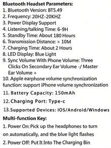 这款无线耳机佩戴舒适，音质出色，拥有炫酷的灯光效果、智能数字显示屏和超长续航，并配备透明充电盒。 - 彩色 - 查看 10