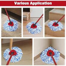 2-Tank Spin Mop Replacement Head, 2Pack 3 Pack Mop Head Replacement, Microfiber, Machine Washable, Easy To Replace And Deep Cleaning - D - 3 bộ vải thay thế + 1 tấm lót đáy - Xem 3