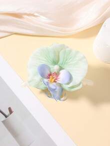 1pc Tropical Hawaiian Orchid Flower Soft Petal Hair Claw Clip, Sweet And Cute Hairstyle Accessory For Women, Suitable For Summer Beach, Vacation And Boho Style Summer Hair Accessories Beach Vacay Hair Clips,Holiday,Travel,Festival,Birthday - Multicolor - View 16