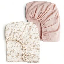 2 tấm lót thay tã bằng vải muslin cho bé, siêu mềm mại và thoáng khí, thích hợp cho cả bé trai và bé gái, quà tặng cho lễ tắm bé. - Nhiều màu - Xem 18