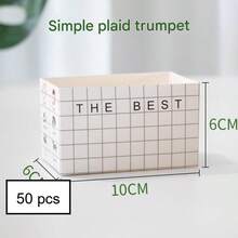 50pcs Portable Sandwich Packaging Boxes, Toast Bread Takeout Boxes, Bakery Snack Food Containers, Suitable For Cafe, Bakery, Takeout, Picnic, Lunch, Dessert - Multicolor - View 11