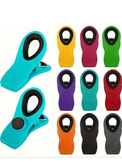 塑料袋夹：多功能食品收纳夹，适用于各种塑料袋和零食袋，是厨房整理收纳的理想之选