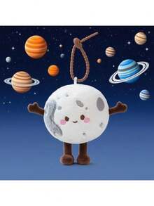 逼真行星毛绒玩偶，卡通月亮、地球、土星、火星玩偶，表情可爱，四肢可活动，天文主题教育毛绒玩具，适合作为圣诞礼物、睡眠伴侣和学习用品。 - 彩色 - 查看 23