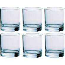 Set Of 6 Lowball Glass Tumblers, 200ml, Colored Green Or Blue - Màu xanh Cadet - Xem 1
