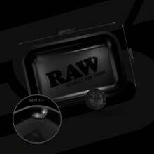 RAW Matter Black Tray Small 108" X 68"+ RAW Original Roll-Up Tips - 10 Pack - 50 Tips Per Pack - White - View 5