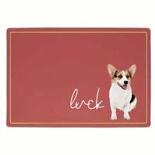 Customized Waterproof Anti-Slip Pet Food Mat, Personalized With Pet's Photo And Name - Multicolor - View 7