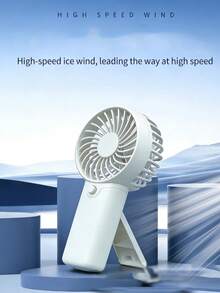 1个迷你手持式电池风扇，使用2节AAA电池供电（不含电池），配有挂绳。风扇运行时间取决于电池容量。 - 手持 - 查看 8