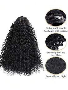 20-Inch Clip-In Hair Extensions Long Hair Extension For Women, Seven-Piece Small Curl Hair Extension, Invisible Seamless Small Wave Hair Extension - Multicolor - View 6