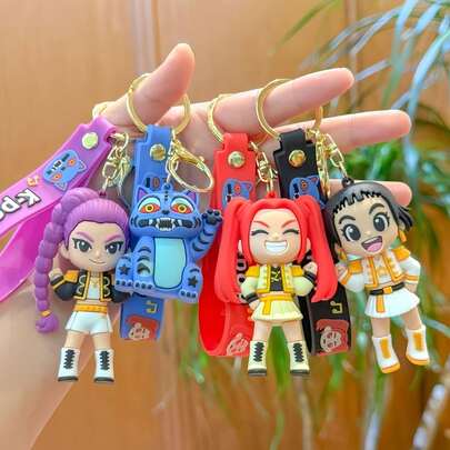 1pc K-Pop Cute Kpop Idol Keychain, Tiger Cartoon Pendant, Bag Charm For Couple & Friends Children's Holiday Gifts Children's Holiday Gifts(Silicone Product, Slight Color Transfer Is Normal)