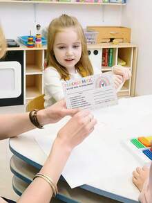 50pcs/100pcs Thick Cardstock Paper, Smooth Writing Surface, Suitable For Classroom, Baby Shower Games, And Keepsakes - Multicolor - View 2