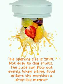 4 piezas Alimentador de bebé con frutas y verduras con mango, herramienta de alimentación complementaria, incluye 3 tetinas, juguete de dentición con forma de oso de dibujos animados para bebés - Multicolor - Ver 6