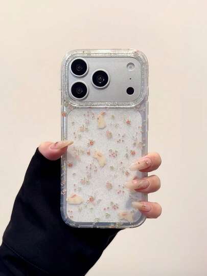 梦幻小兔子图案手机壳，适用于 17 Pro Max、17 Pro、17 Air、17、15、16 Pro Max、14 Pro、13、12、11，柔软后盖，适合作为送给女孩的礼物。