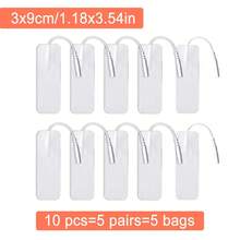 Miếng dán điện cực TENS, miếng dán EMS tự dính dùng cho máy kích thích cơ điện EMS, máy mát-xa, đầu nối chân 2.0mm, dây dẫn, vải không dệt, miếng vá thay thế. - trắng - Xem 17