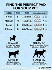 PETSIN 100pcs Pet Pee Pads, Thickened Odor-Absorbing Puppy Training Pads, Suitable For Pets Like Teddy, Golden Retriever, Labrador, Pet Diapers, For Pet Training, Potty, Pet Supplies - Multicolor - View 7