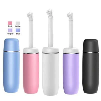 400 ml przenośny bidet podróżny, higiena osobista dla kobiet i mężczyzn, szczelna konstrukcja, wygodny i praktyczny, najlepszy prezent świąteczny dla kobiet (różowy, niebieski, biały, fioletowy)