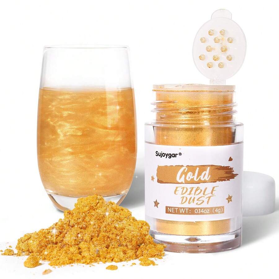 Edible Glimmer Powder,Edible Glitter For Drinks Desserts,Wine, Beverages, Candy,Cakes, Strawberries, Cookies, Fondant, Home Bakery Restaurant Vegan - View 1