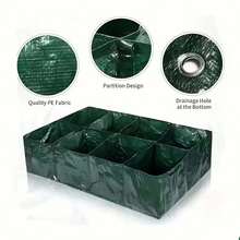 或许可以用网格种植袋、PE防水网状种植袋、带排水孔的可重复使用蔬菜种植袋（适用于西红柿和土豆）。 - 墨綠色 - 查看 7