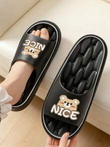 Soft And Elastic Comfortable Sandals, Look Good Both At Home And When Going Out - Black 6 - View 4