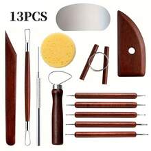 13pcs Ceramic Art Tools Set, Clay Sculpting Modeling Tools For DIY Handcraft - Pottery Tools 13-piece Set - View 1
