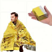 Chăn mỏng bằng polyester ngoài trời (1 cái/5 cái/10 cái), nhẹ và dễ mang theo nhưng không chống thấm nước, thích hợp cho cắm trại. - Nhiều màu - Xem 7