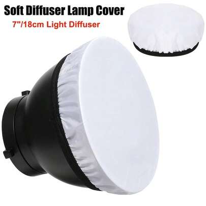 Photography Light Soft White Diffuser Cloth For 7" 180mm Standard Studio Strobe Reflector